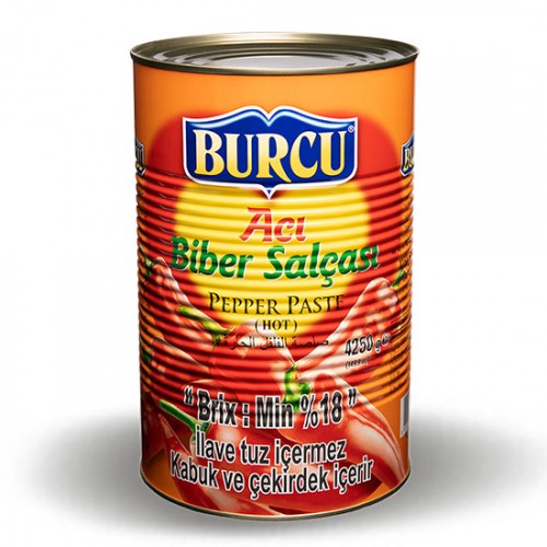 Burcu Acı Biber Salçası Konserve 4,25 kg.