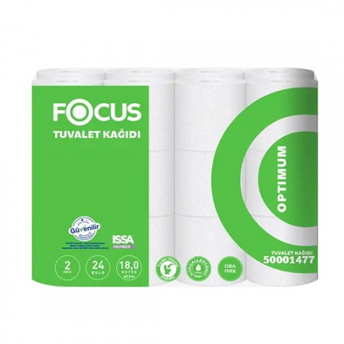 Focus Optimum Tuvalet Kağıdı 24'lü 3 Paket 72 Rulo