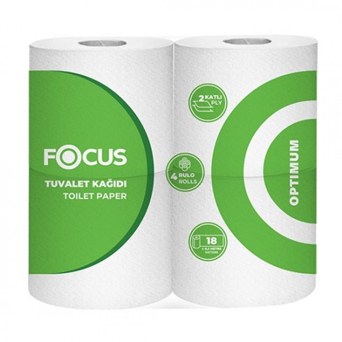 Focus Optimum Tuvalet Kağıdı 4'lü 12 Paket 48 Rulo