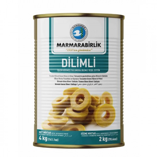 Marmarabirlik Dilimli Yeşil Zeytin 4 kg