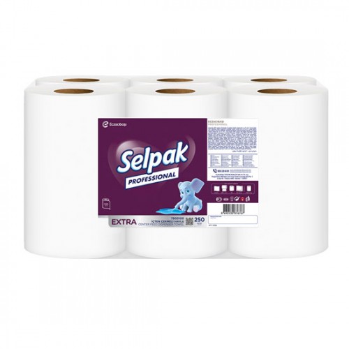 Selpak Professional Premium İçten Çekmeli Dispenser Havlu 21 Cm 250 Metre 6lı