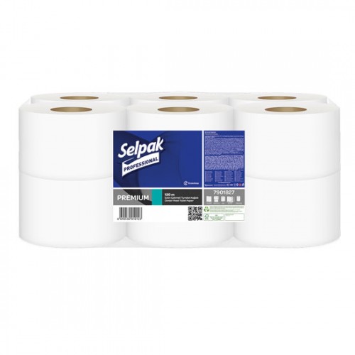 Selpak Professional Premium İçten Çekmeli Tuvalet Kağıdı 120 Mt 12'li