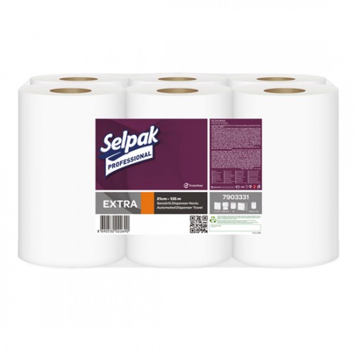 Selpak Professional Extra Sensörlü Dispenser Havlu 21cm - 135 Mt 6lı