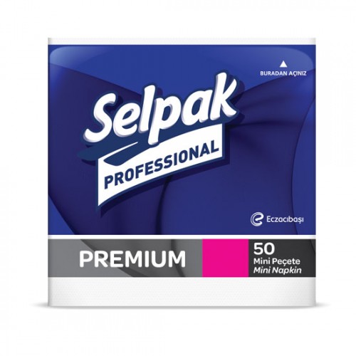Selpak Professional Premium Mini Peçete 50'li 24x24 cm - 24 lü
