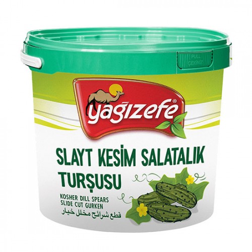 Yağızefe Slayt Kesim Kornişon Turşu Kova 18 lt